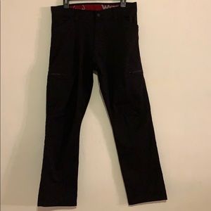 WRANGLER black zipper cargo pants size 32X30.